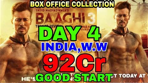 BAAGHI 3 Movie Box Office Collection Day 4 Good Start India W W Tiger