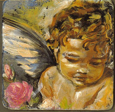 Cherub Painting By Sandra Dee Pixels