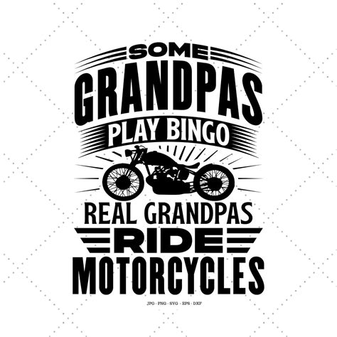 Grandfather T Poppy T Funny Grandpa Svg Biker T Shirt Etsy