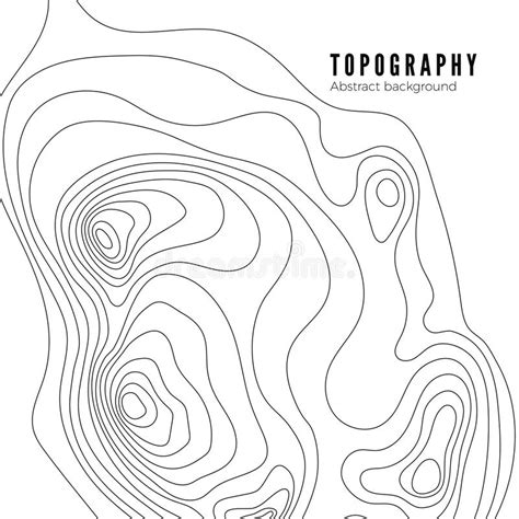 Contour Map Background Vector Geography Scheme And Terrain Topography