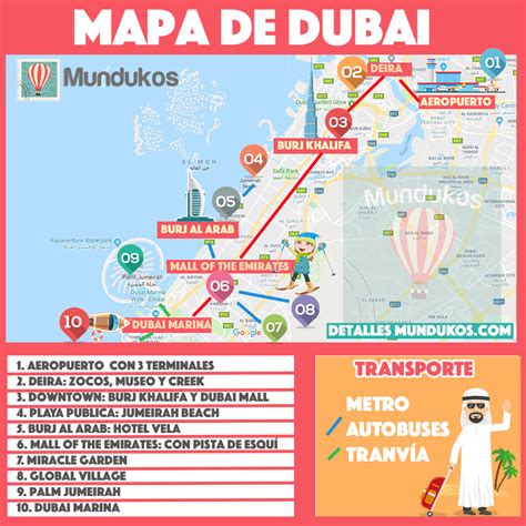 ¿qué Ver Y Hacer En Dubai Atracciones 2022 Mundukos Dubai Map