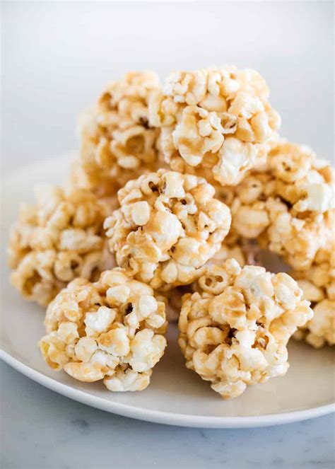 Easy Caramel Popcorn Balls Made In The Microwave I Heart Naptime