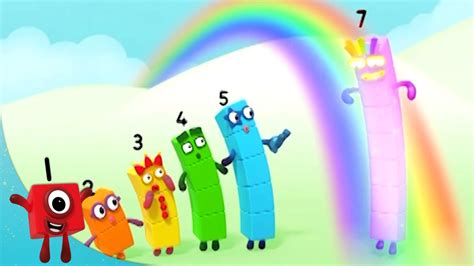 Numberblocks Rainbow Trails Learn To Count Learning Blocks Youtube