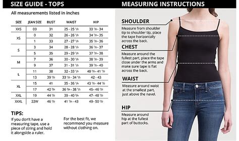 wrangler jeans size chart women s
