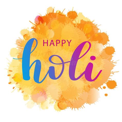 Illustration Of Abstract Colorful Happy Holi Background Stock