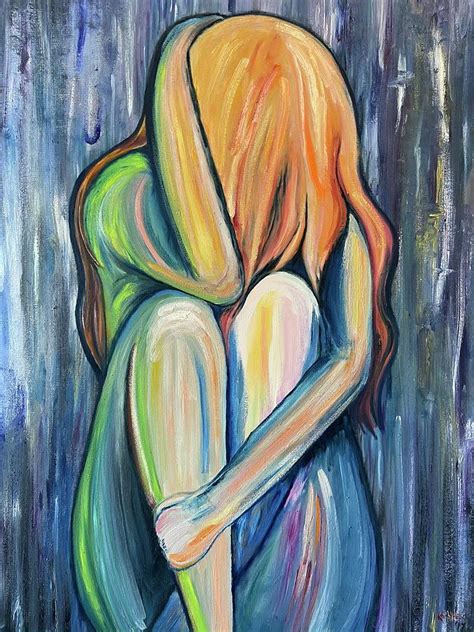 My Colorful Depression Painting By Kathleen Diberardino Pixels