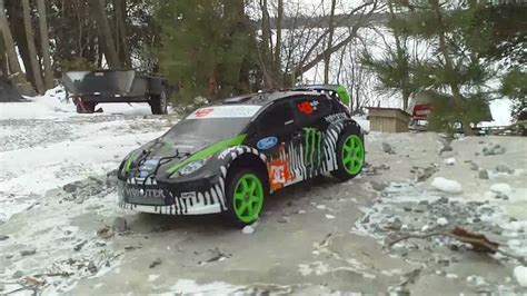 Traxxas Ken Block Rally Car - Winter Driving - YouTube