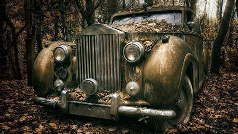Hd Wallpaper Old Car Abandoned Vintage Car Vehicle Classic Car