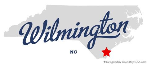 Map Of Wilmington Nc North Carolina