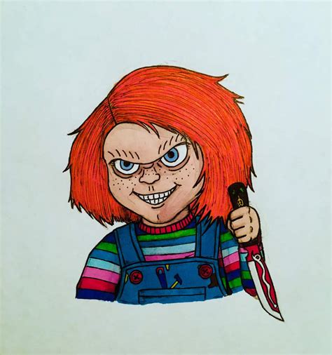 How To Drawing Cartoon Characters Chucky Drawing Drawing Image