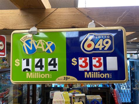 Lotto Max And Lotto 649 Lottery Sign