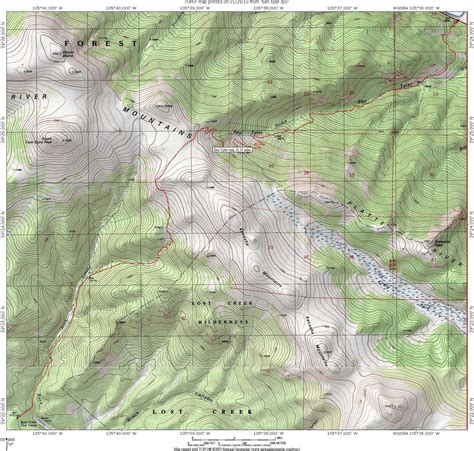 Forest Service Topographic Map For Ben Tyler Trail Topographic Map