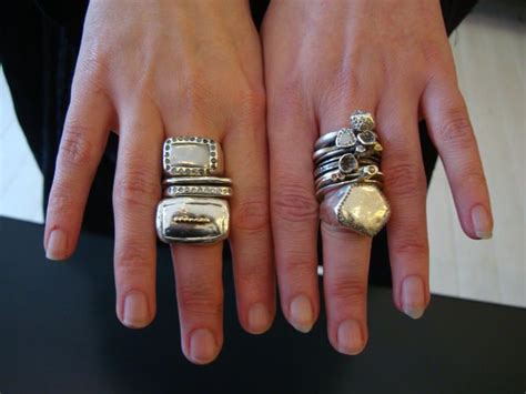 Spray the wedges with the cooking spray, turn, and spray again with the cooking spray. Rosa Maria...Stacked Rings | Earthy jewelry, Rings, Chunky ...