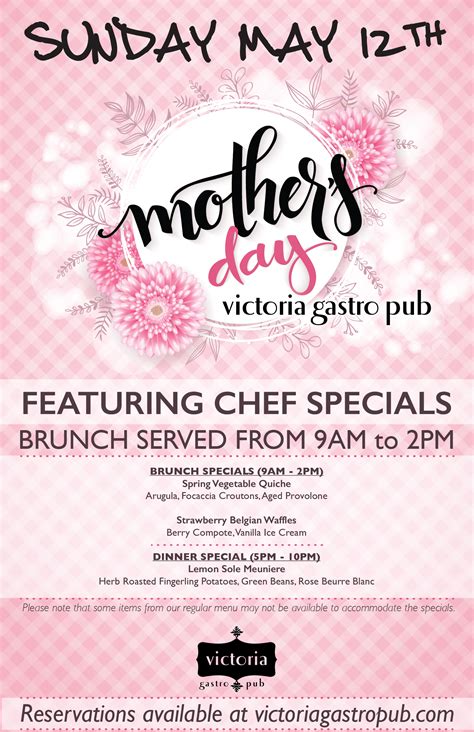 Mother S Day At The Pub Victoria