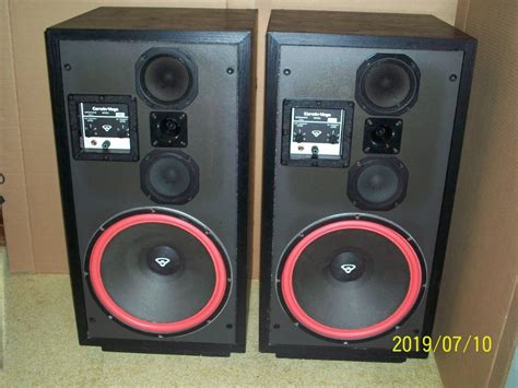 Pair Of Cerwin Vega D9 Speakers Black Woodgrain For Sale Canuck Audio