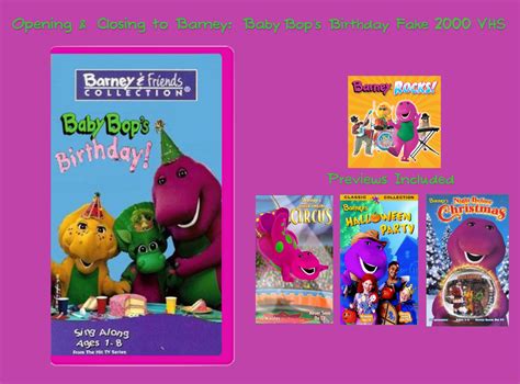 Barney Vhs Custom Trailers From Barney Live In New York City 1996