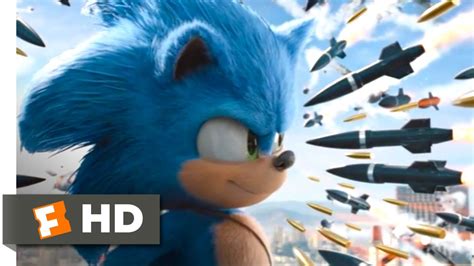 Sonic The Hedgehog 2020 Rooftop Missile Chase Scene 810