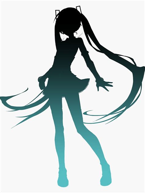 Hatsune Miku V4 Shadow Art Style 1 Sticker For Sale By