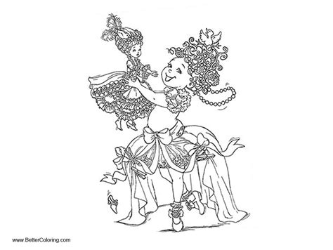 Fancy Nancy Coloring Pages With Doll Free Printable Coloring Pages