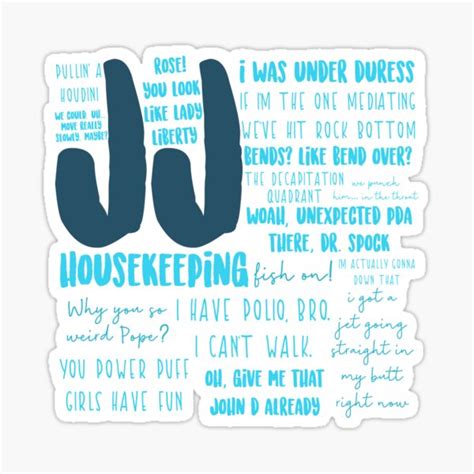 Jj Outer Banks S1 Quotes Sticker For Sale By Mutualletters Redbubble