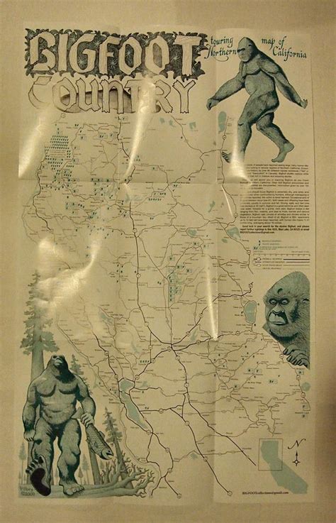 Bigfoot Country Sightings Maps 2 Different Maps Sasquatch 1835378526