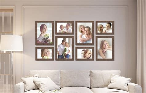 8 Pack Gallery Wall Set, Wooden Picture Frames, Photo Frames, Decor Set ...