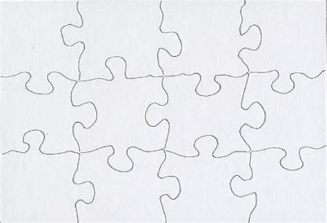12 Piece Puzzle Template Free