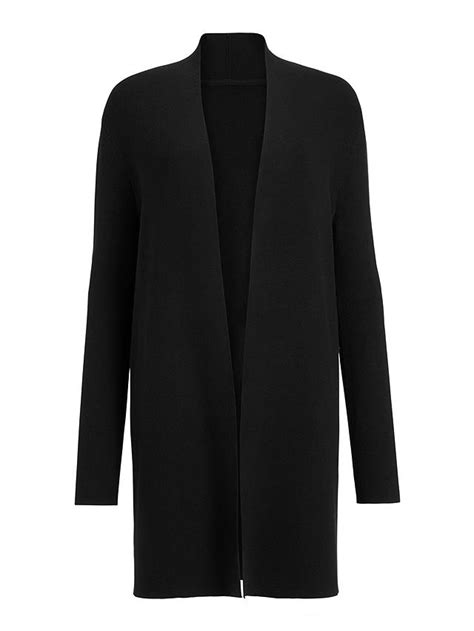 John Lewis And Partners Long Edge To Edge Cardigan Black At John Lewis