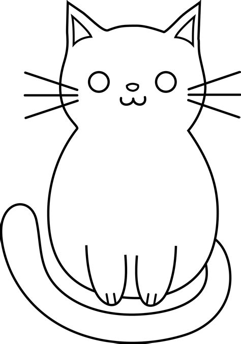 Easy Cat Drawing Pic Simple Cat Drawing Simple Cat Face