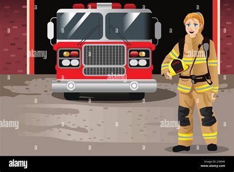 Firefighter Clipart Stock Vector Images Alamy