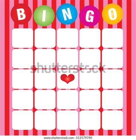 Blank Bingo Cards Vector Format Stock Vector Royalty Free 512579740