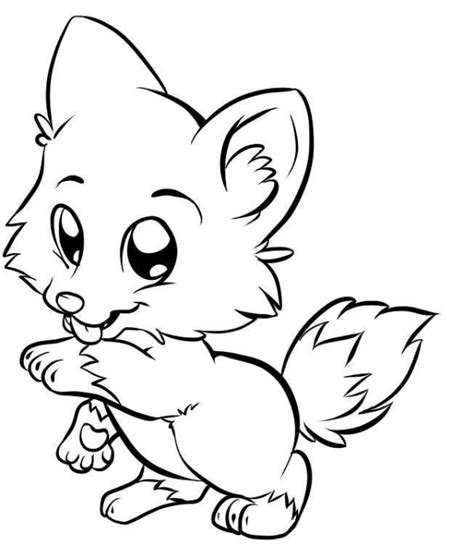 Get This Cute Fox Coloring Pages 827xg