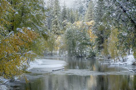 Merced River Fresh Snow Jim Layne Flickr