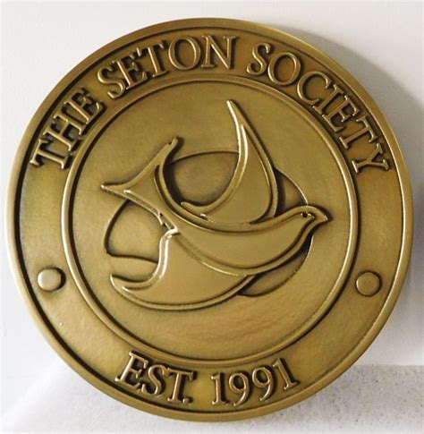 Carved 3 D Wood Bronze Brass Silver Or Painted Club Emblem Plaques