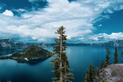 X Crater Lake In Oregon K X Resolution Hd K