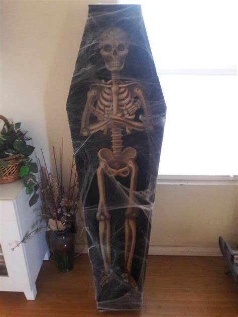 Diy Halloween Recycled Cardboard Coffin Halloween Coffin Decoration