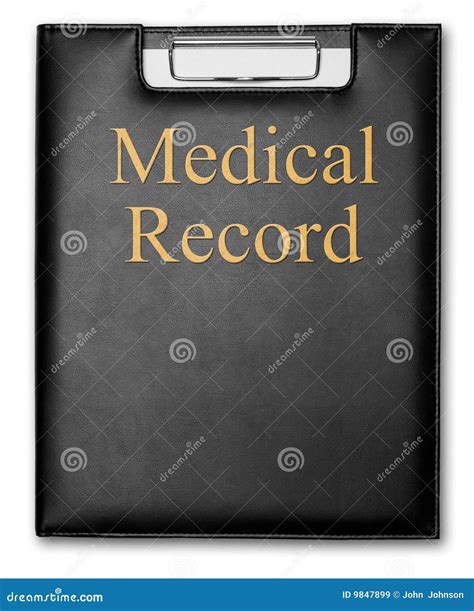 Medical Record Stock Image Image Of Leather Examination 9847899