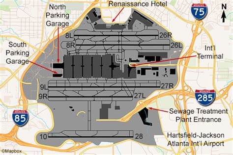 Atlanta Airport Map Southwest Airlines Terminal Hartsfield Jackson