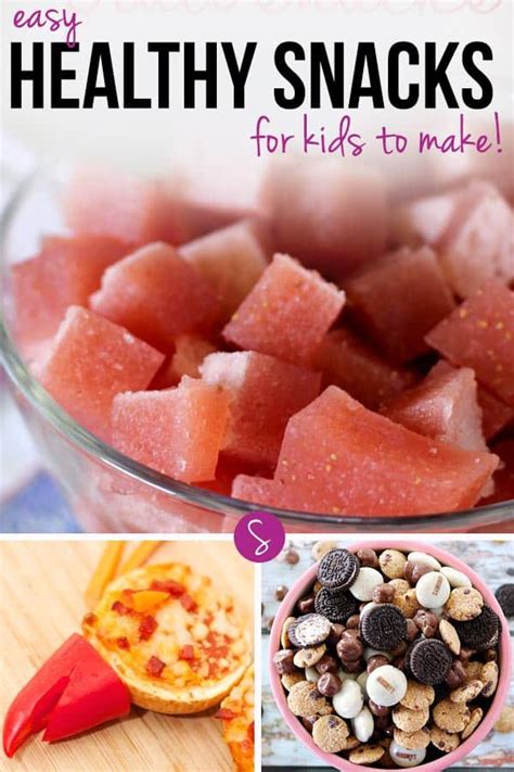 To help nourish them between meals, they typically turn to readily available snacks like chips and soda. Easy Snacks for Kids to Make and They're Healthy Too ...