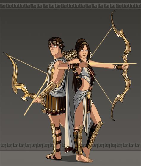Artemis And Apollo Griechische Götter Mythologie Griechische Mythologie