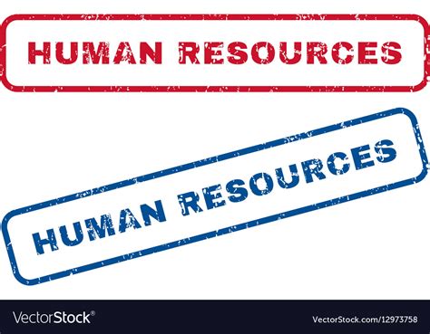 Human Resources Rubber Stamps Royalty Free Vector Image