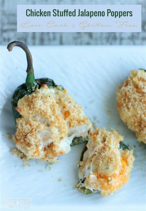 Chicken Stuffed Jalapeño Poppers Low Carb I Breathe Im Hungry