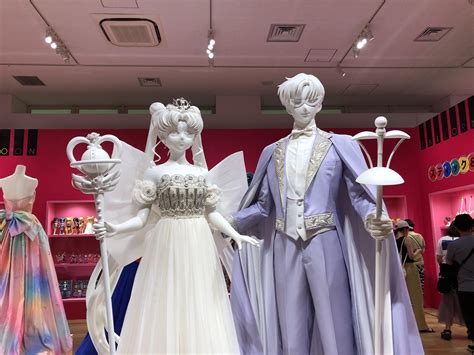 Neo Queen Serenity And King Endymion Costumes On Display At The Sailor