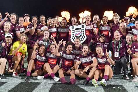 Queensland Maroons Beat New South Wales Blues 24 18 To Win Womens State Of Origin Abc News