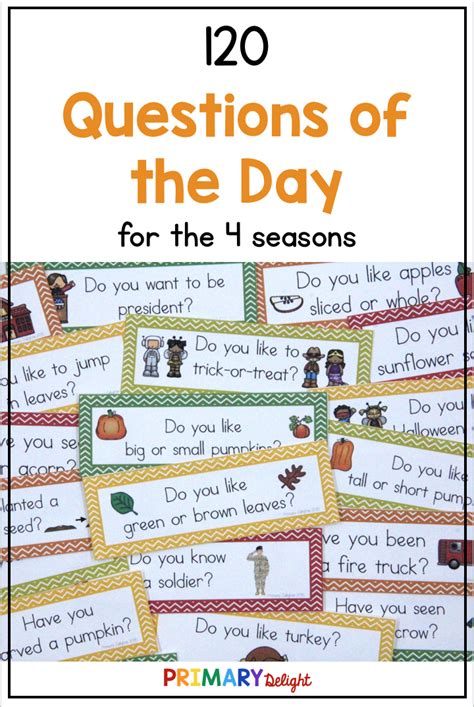 Question Of The Day Seasons Bundle Graphing And Attendance Questions