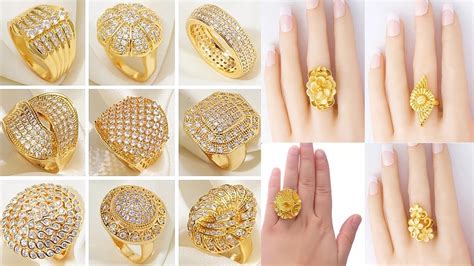Latest Gold Ring Design For Women 2020 Best Dubai Light Weight Gold