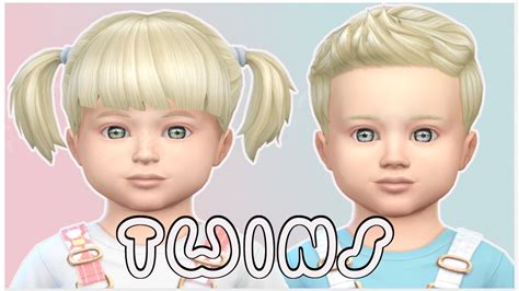 The Sims 4 Toddler Twins Create A Sim Youtube