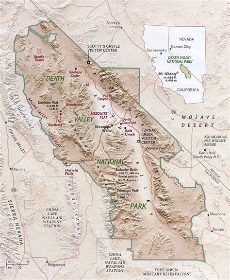 Us National Map Of Bad Water Graphic1 Deathvalley Map Save Death Valley