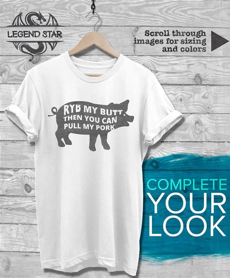 Rub My Butt Then You Can Pull My Pork Funny Bbq Grilling Etsy