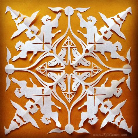 I Create Highly Detailed Pop Culture Themed Paper Cut Snowflakes